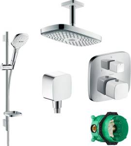 Душевой комплект Hansgrohe Raindance Select E 300 27384400+26620400+26457000+15771400+1800180