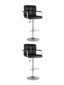 Набор из 2 барных стульев Stool Group Малави New BC-V003-NP black X2 черный NP