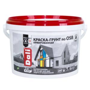 Краска-грунт по OSB армированная атмосферостойкая Dali база А 3 кг