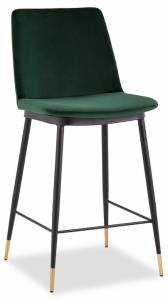 Стул барный Stool Group Мелисса FDC9055C GREEN FUT-73 велюр зеленый