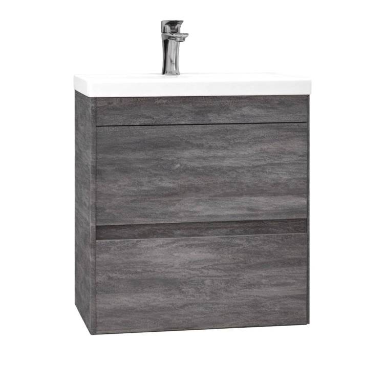 Тумба с раковиной Art&Max Family-M Family-M-500-2C-SO-IS подвесная, iron stone