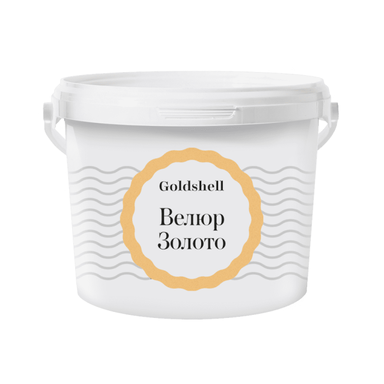 Матовая краска с эффектом шелка Goldshell Велюр Золото 2.5 л