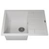 Мойка кухонная Uperwood Quartz UPD-03 3910202108 белая, 65x51