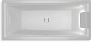 Акриловая ванна Riho Bathtubs B100003005 Still square 170x75, светодиоды и подголовник с размещением справа