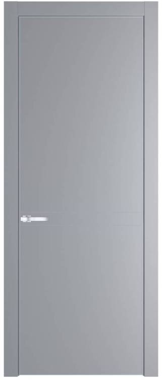 Межкомнатная дверь Profil Doors 11 PE полотно Смоки, кромка алюминиевая с четырех сторон матовая, алюминиевый молдинг 3мм 800x2000