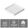 Поддон для душа Abber AD3D080 белый, 80x80x13 фото 2