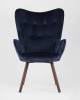 Кресло Stool Group Гранд KAS VELVET BLUE синий, велюр фото 3