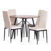 Стул Tetchair Easy (mod. JSC02-1) 21255 металл, флок, beige (бежевый) HLR2/черный фото 9