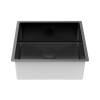 Мойка кухонная Paulmark Next 48 Uni PM214844-MBN Матовый Черный, 48x44 фото 2