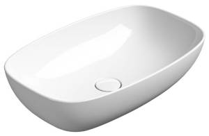 Раковина GSI Nubes 978311 белый глянцевый, 60x38