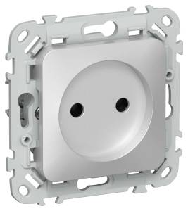 Розетка 1-местная IEK Flite FI-R10-10-1-K47 алюминий