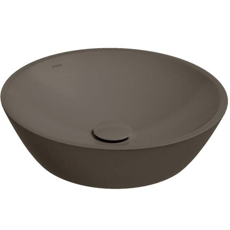 Раковина Isvea SistemaY Soft 10SY66045SV-2H 45 см, коричневая матовая