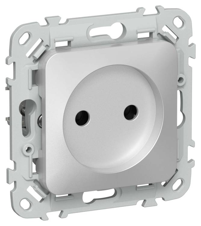 Розетка 1-местная IEK Flite FI-R10-10-1-K47 алюминий