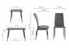 Обеденная группа Woodville Аелина 599452 gray, black, стулья вельвет фото 13