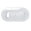 Акриловая ванна AQUAme AQM3505GW-L 179.5x84.5, левая, белый глянцевый фото 3