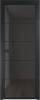 Межкомнатная дверь Profil Doors 5 AX цвет профиля Черный, стекло безопасное 6 мм тонированное 600x2000