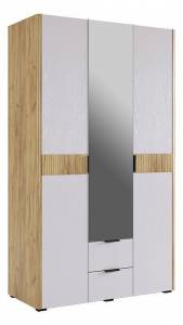 Шкаф платяной Mebelson Адам MSA-05.2563 дуб крафт золотой/белое дерево