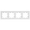 Рамка 4-постовая IEK Brite BR-M42-K91 арктический белый фото 4