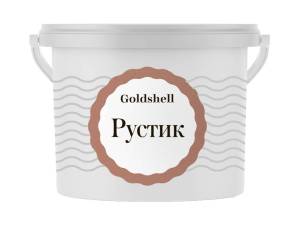 Фактурная штукатурка с волокнистым наполнителем Goldshell Рустик 16 кг