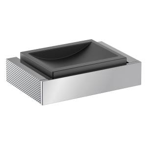 Мыльница Timo Caisa 91021/00 настенная, хром, черный