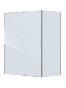 Душевой уголок Cezares PLANE-AH-1-160/80-C-CR профиль хром, стекло прозрачное, 160x80x195