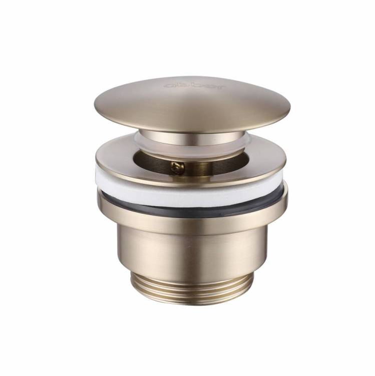 Донный клапан Abber AF0011G без перелива, золото матовое