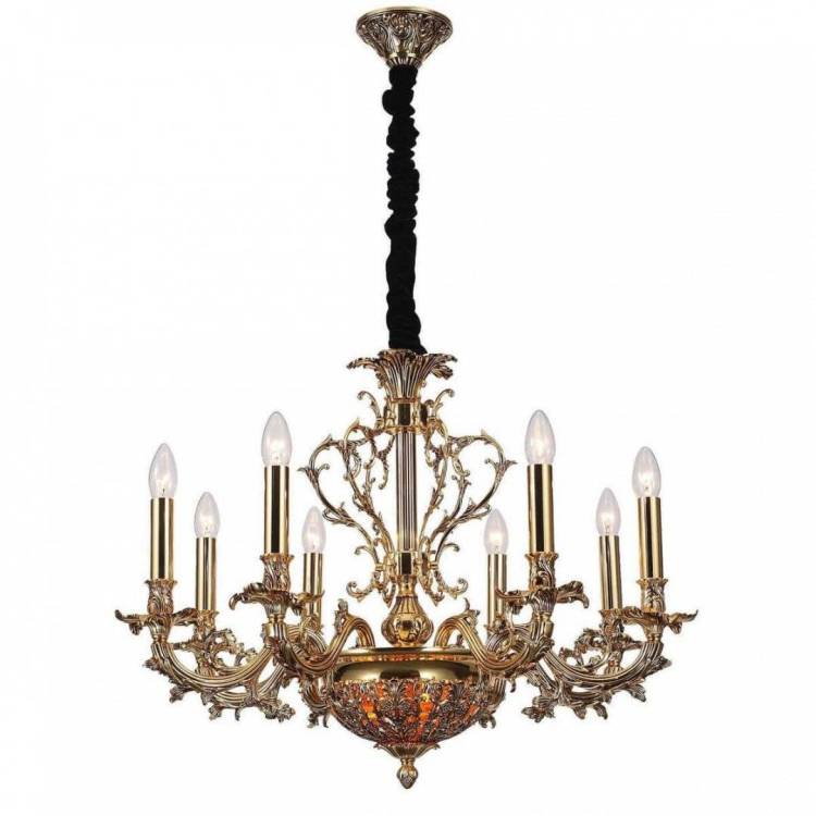 Подвесная люстра Lucia Tucci Firenze 1780.8.2 Antique Gold