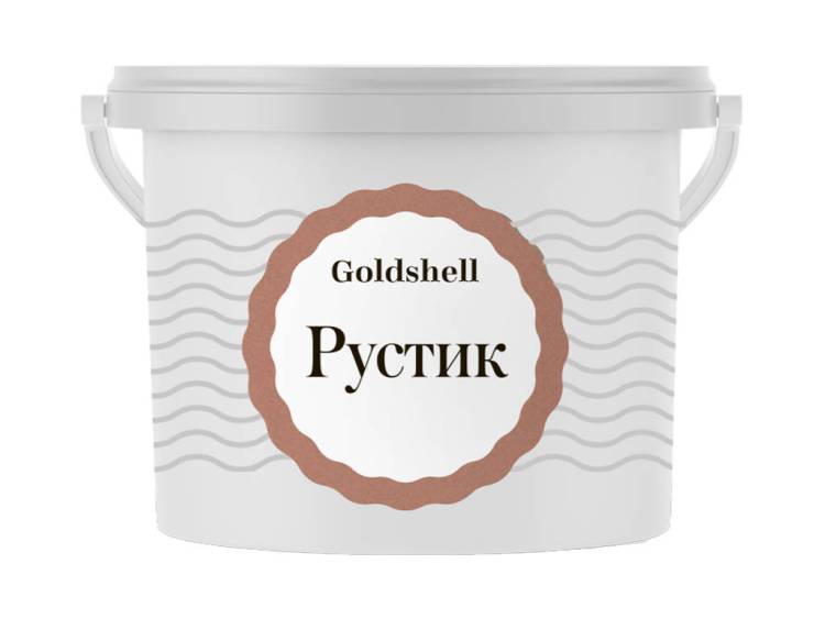 Фактурная штукатурка с волокнистым наполнителем Goldshell Рустик 16 кг