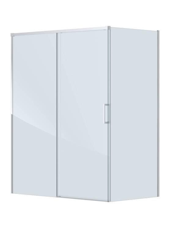 Душевой уголок Cezares PLANE-AH-1-160/80-C-CR профиль хром, стекло прозрачное, 160x80x195