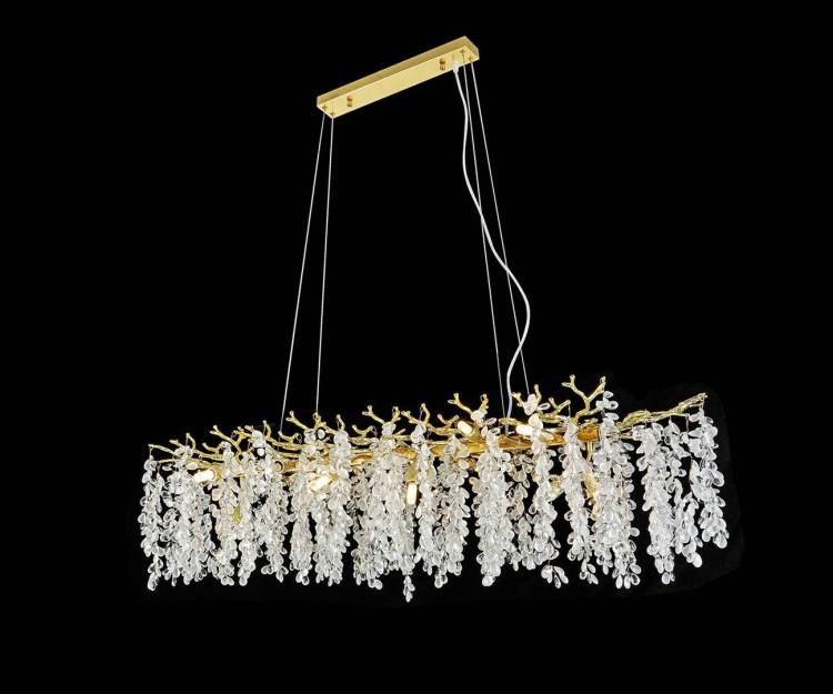 Большая подвесная люстра хрустальная Kink Light Шарми 07879-150LD,33