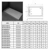 Поддон для душа WeltWasser WW TRS 9070 STONE-WT 10000004369 70x90x3 белый фото 7