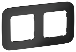 Рамка 2-постовая IEK Flite FI-M22-31-20-K02 черный