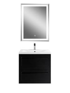 Тумба под раковину Art&Max Platino AM-Platino-580-2C-SO-NM Черный матовый, 57x47.4x55