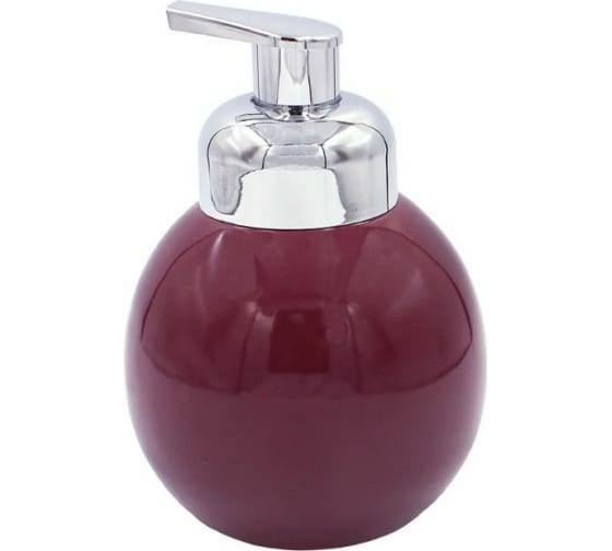 Дозатор для жидкого мыла Bath Plus Cherry W-CE1066H-LD бордовый, хром
