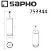 Ершик SAPHO DIAMOND для унитаза в корпусе, напольный, бронза фото 4