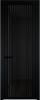 Межкомнатная дверь Profil Doors 3 AGP цвет профиля Черный, стекло безопасное 6 мм черное тонированное 600x2000