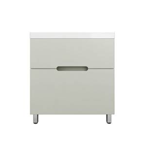 Тумба с раковиной Style Line Матис 80 напольная, олива, раковина белая, 82x80x45