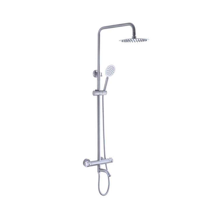 Душевая стойка Fashun A52426 сатин, с термостатом