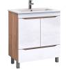 Тумба с раковиной Vigo Grani 75 напольная, 2 дверцы, 1 ящик, дуб сонома