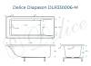 Ванна из искусственного камня Delice Diapason 170x75, с ножками, белая матовая фото 10