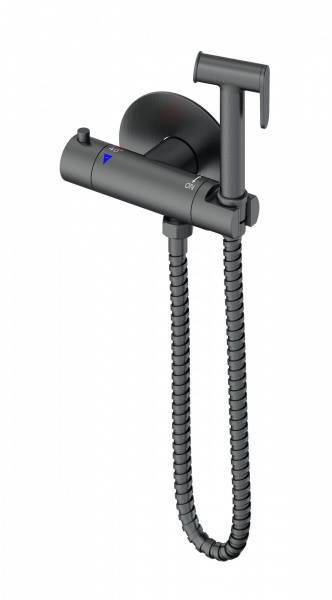 Гигиенический душ Wonzon & Woghand WW-88819902-BGM с термостатом, темный графит