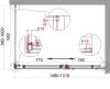 Душевой уголок BelBagno Acqua ACQUA-AH-1-150/100-C-Cr профиль хром, стекло прозрачное, 150x100 фото 3