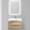 Тумба под раковину Belbagno Marino MARINO-700-2C-SO-WO-P 70x45x50 Rovere Bianco подвесная с двумя выкатными ящиками