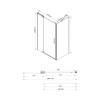 Душевой уголок Vincea Extra VSR-1E101190CGB профиль черный, стекло тонированное, 110x90x200 фото 5