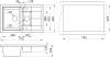 Мойка кухонная Paulmark Feste PM237850-QU кварц фото 3