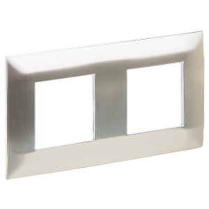 Рамка 2-постовая IEK Skandy SK-M22-M-K50 никель