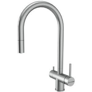 Смеситель для кухни Kuchenstern Drim-FS 403SS40 нержавеющая сталь