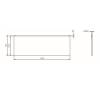 Фронтальная панель Am.Pm X-Joy W94A-150-070W-P 150x70 фото 2