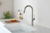 Смеситель для кухни AQUAme Cucina AQM9905BN с выдвижным изливом, никель шлифованный фото 2