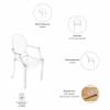 Стул Bradex Home Louis Ghost FR 0037 прозрачный серый фото 9